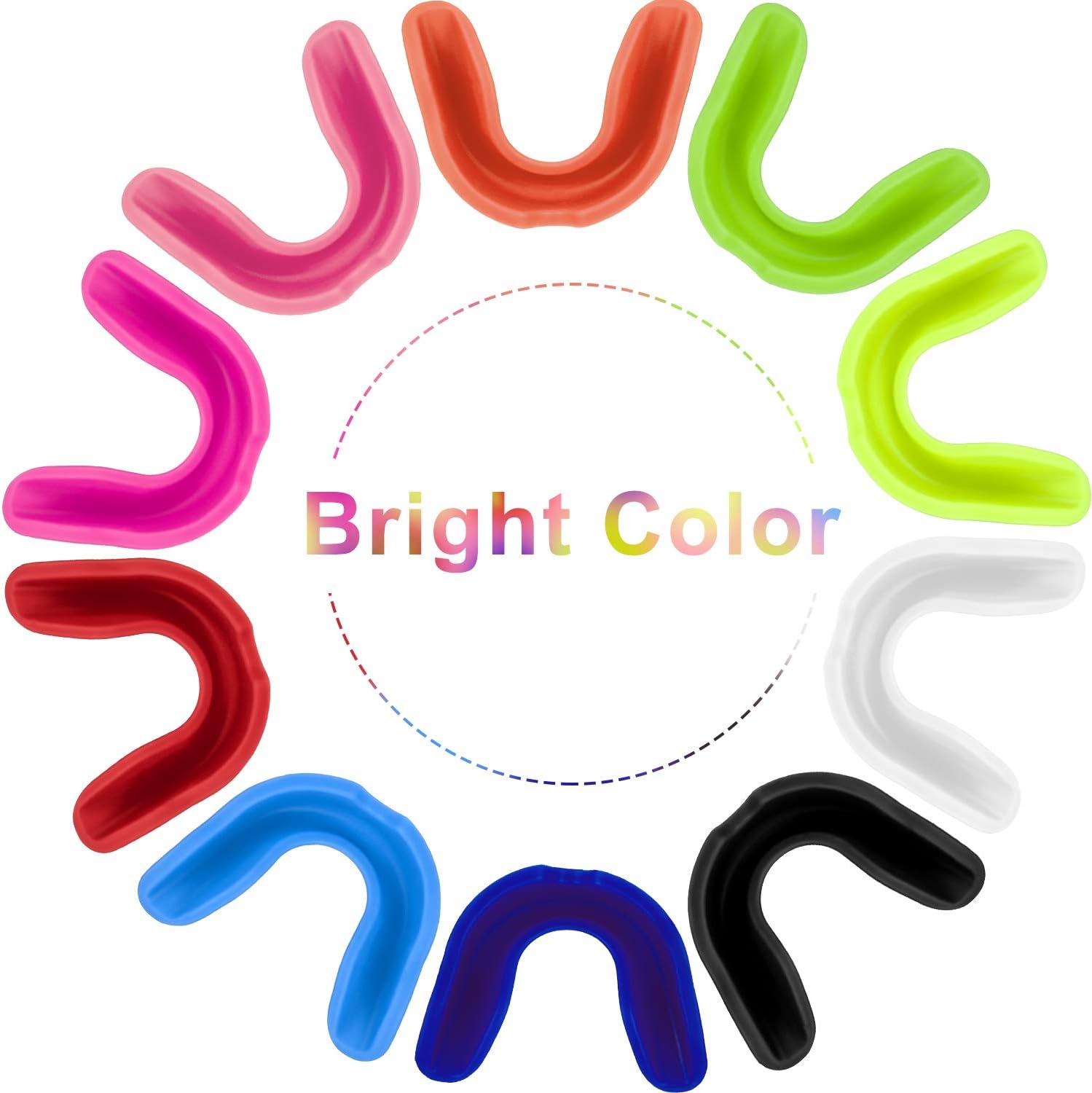 BBTO 20 Pieces Sports Mouth Guards Mouth Protection Athletic Mouth Guard for Kids Adults Sports Supply, 10 Colors : Sports & Outdoors