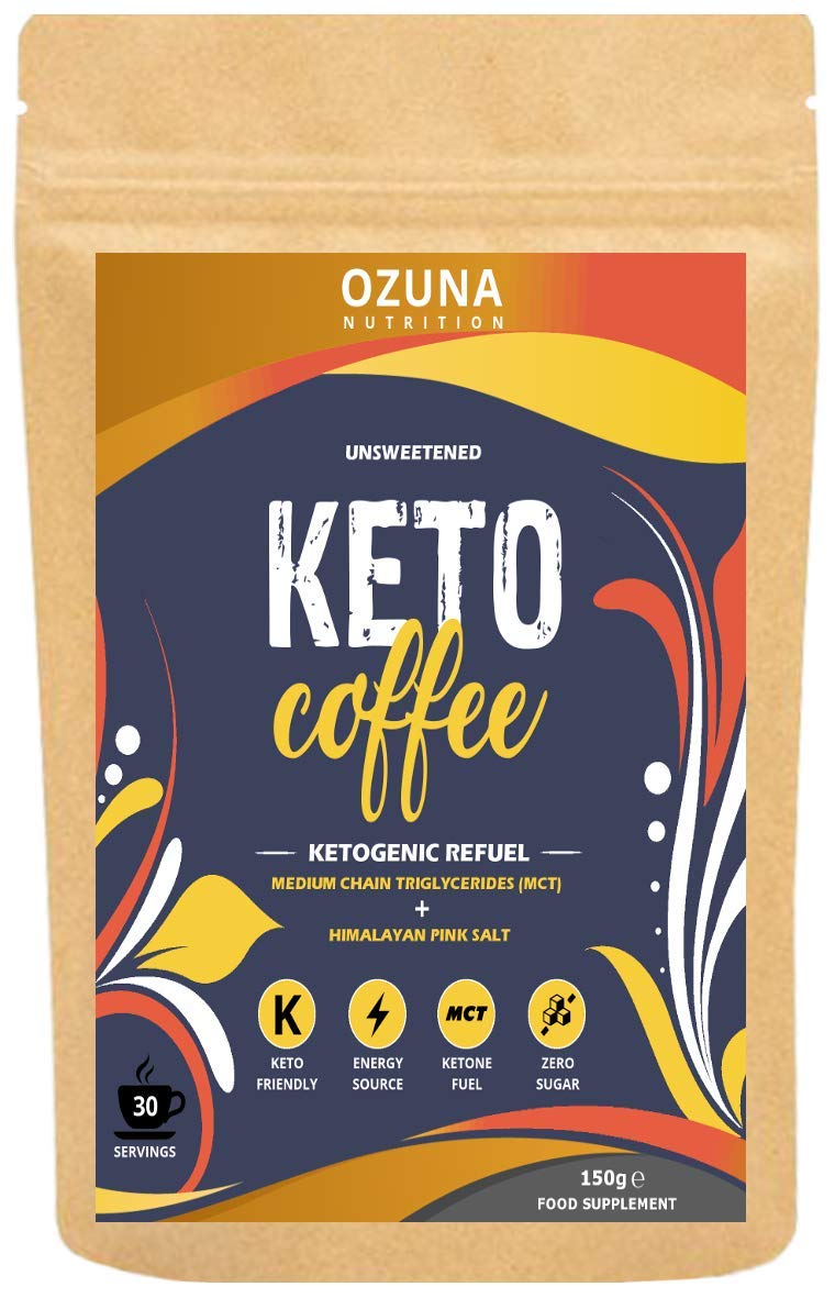 Keto Coffee | Instant Bulletproof Ketogenic Refuel Coffee with MCT Oil | Zero Carb, Sugar Free, Low Calorie Ketosis Diet Drink | Cinnamon Flavour | 30 Servings