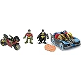 Fisher-Price Imaginext DC Super Friends Preschool Toy Batman Batmobile & Cycle Vehicle Set, 2 Figures, for Pretend Play Kids 