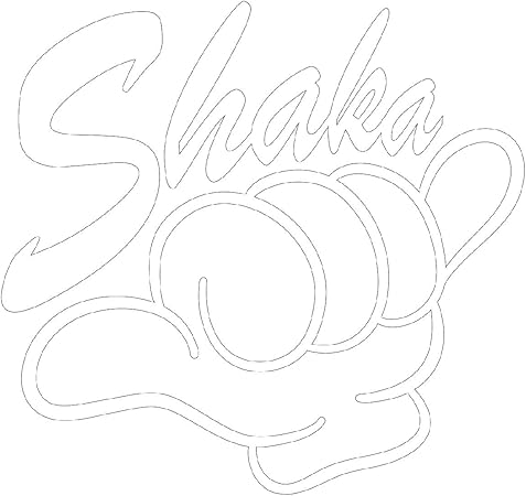 Amazon Sticker Shop Haru シャカサイン ステッカー 白 ステッカー デカール 車 バイク