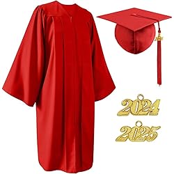 YIIOSS Unisex Matte Cap and Gown 2024 2025 with