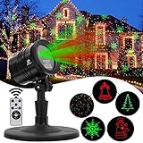 Diateklity YG-LA-01 Projector Red and Green Star Shower Outdoor Laser Light for Christmas, Party, Landscape, House and Garden Decorations