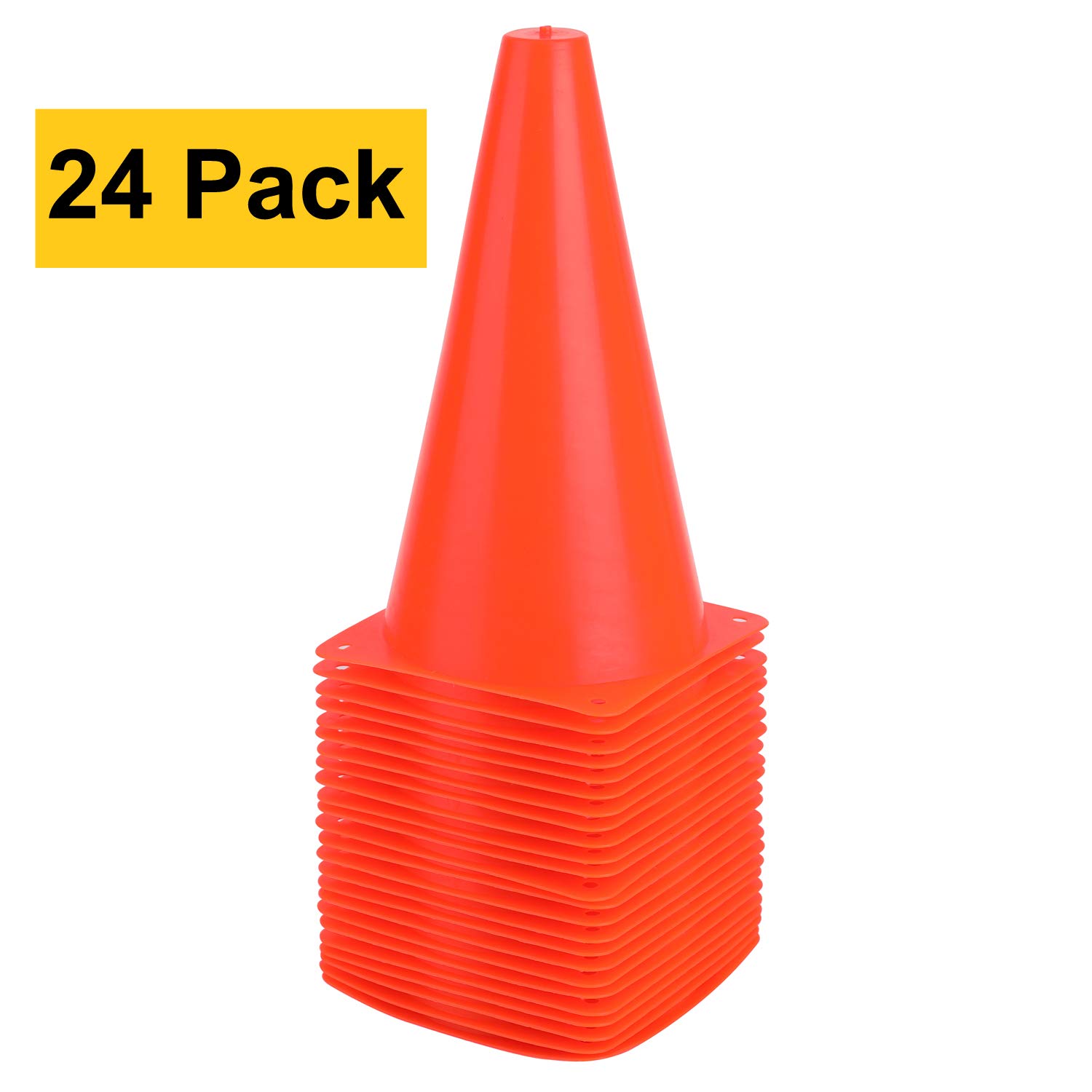 9 Inch Traffic Cones Outdoor Activity or Events Set of 10, 15 or 24