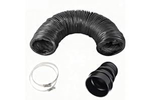 FumeClear Duct Hose fume extractor retractable heat resistant duct hose, 78 inches long. (75mm Diameter) Suitable for laser engraving machine enclosures with connection ports of less than 75mm.