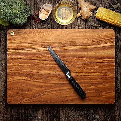 Italy Monete Olive Wood Deluxe Cutting Board -16 x 11 Inches