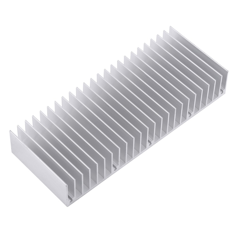 Aluminum Heat Sink Cooling Radiator 24 Teeth Cooling Heat Sink 15 x 5.9 x 2.5cm (5.9 x 2.32 x 0.98inch)