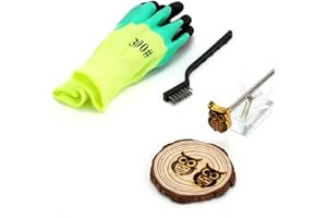 AIMOADO Branding Iron, 1 1/2" Wood Branding Iron for Woodworking Leather Hats, BBQ Steak Bread Logo Branding Iron for Food