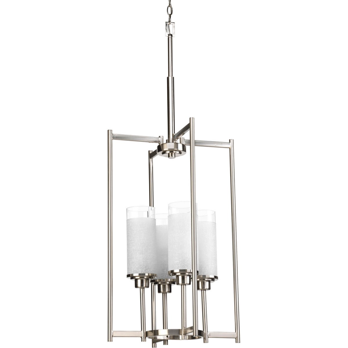 Best Progress Lighting 4-Light Brushed Nickel Foyer Pendant