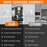 FADII UK 3 Way Plug Adaptor Surge Protector Triple Socket 13A Fuse view 6