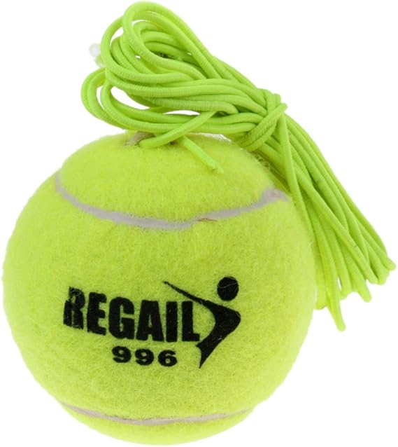 Fanspack Tennis Training Ball Self Study Practice Exercise Tennis Ball Rebound Ball With String For Tennis Trainer Tennis Racquet Sports Sports Fitness Rayvoltbike 