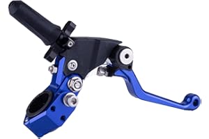 PRO CAKEN 7/8" 22mm Universal Motorcycle Aluminum 360 ° Alloy Foldable Clutch Handle Motorcycle Clutch Handle with Mounting S