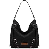 Wrangler Large Hobo Purses and Handbags for Women with Buckle and Fringe Zipper Faux Suede Shoulder Bag