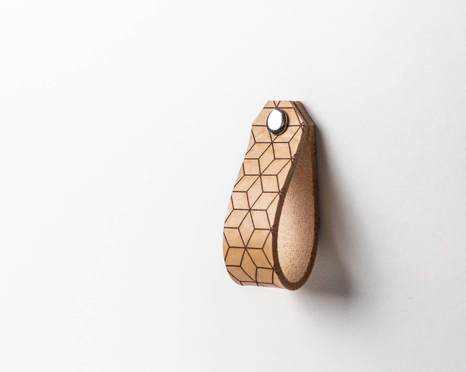 Amazon Com Leather Drawer Pulls Geometric Pattern Cabinet Pulls