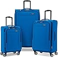 Samsonite Saire LTE Softside Expandable Luggage with Spinner Wheels, 3-Piece Set (20/25/28), Caribbean Blue