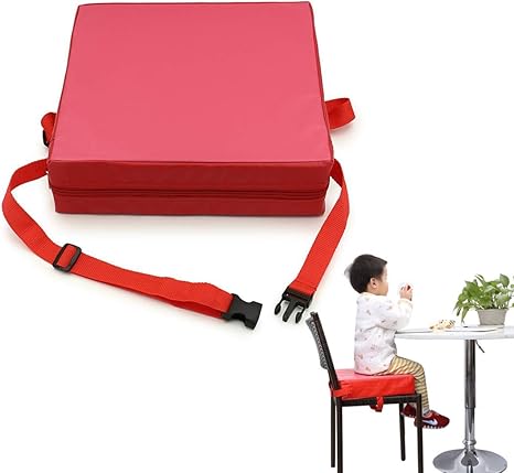 Amazon Co Jp Yiteng 赤ちゃん用 キッズ用 ポータブル ダイニング クッション 椅子ブースター 食事 食事イス用 レッド ホーム キッチン