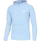 Riverruns Men's UPF 50+ Sun Protection Hoodie Fishing Shirt Cooling Quick Dry Rash Guard Long Sleeve