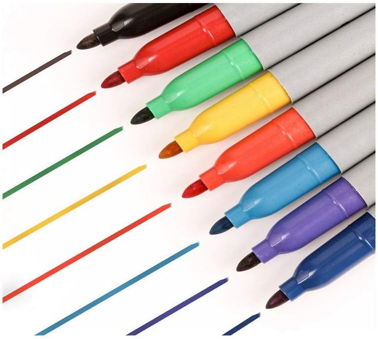 RAGE ACCESSORIES Multi Coloured Permanent Markers Felt Tips Black Red Blue Scrapbooking Art Pens