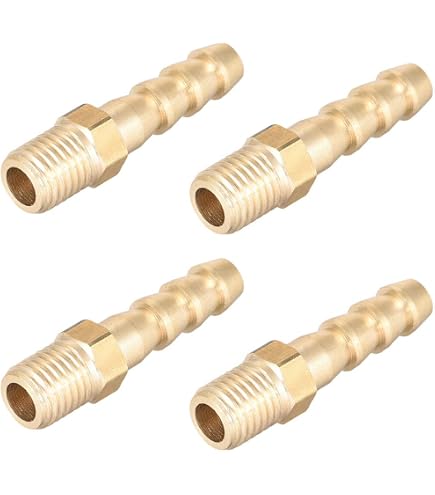 M16x1.5 Male To 10mm Hose Barb Adapter – Brass Fuel Oil Gas Water Fitting, Mvated