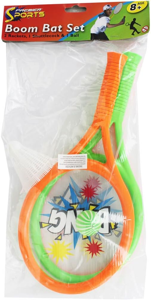 PMS 34CM DE-LUXE BOOM BAT SET WITH BALL+COCK IN PE BAG + H/C