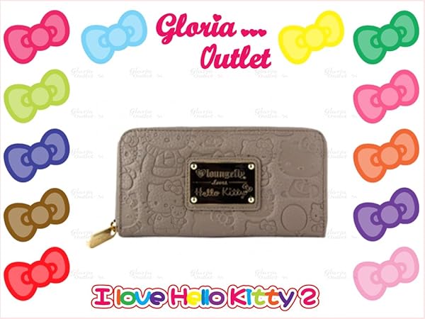 Hello Kitty Taupe Embossed Face Wallet Loungefly Sanrio | Guatemala ...