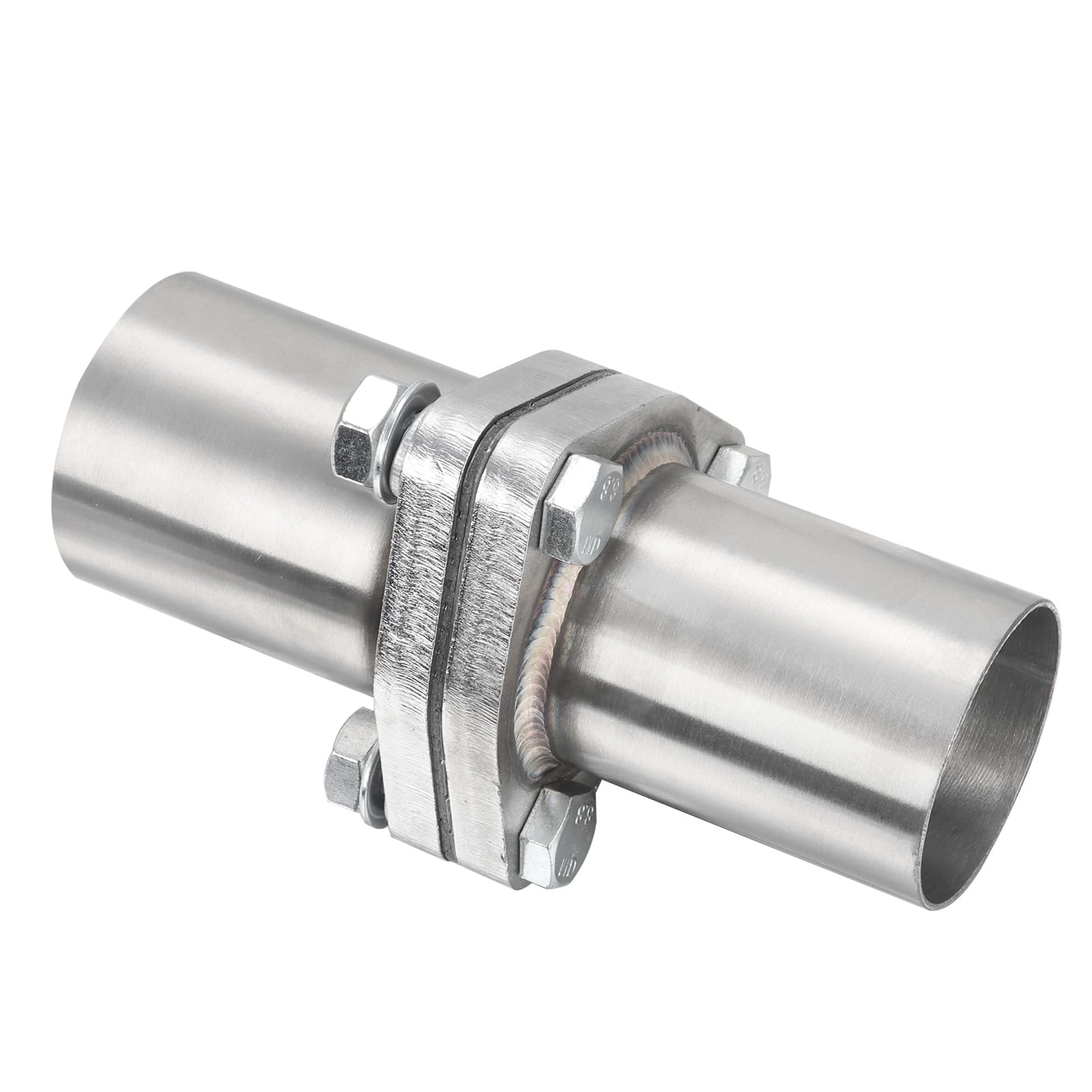 Photo 1 of LCGP Exhaust Flange Repair Piping Kit 2" ID with Gasket and 3 Bolts for Quick Fix Repair,304 Universal Stainless Steel Exhaust Flange Pipe