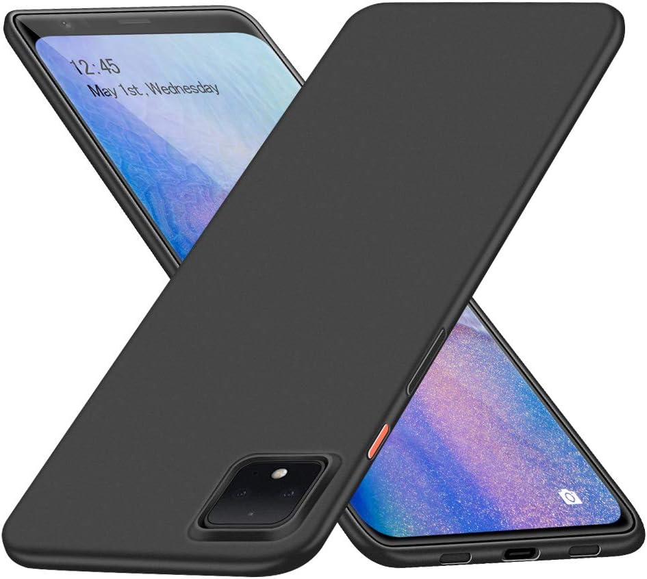 SHIWELY Thinnest Google Pixel 4 Case, Ultra-Slim [0.35mm] Minimalist PP Protection Phone Case, Anti-Scratch & Anti-Fingerprint Matte Finish Cover for Google Pixel 4 (Black)