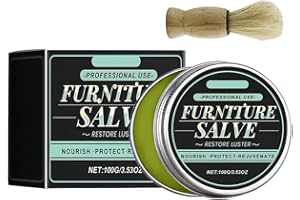 Furniture Salve for Leather, Ultimate Leather Wax, Interiors Restoration Cream, Polish and Upholstery Conditioner, Deeply Nou