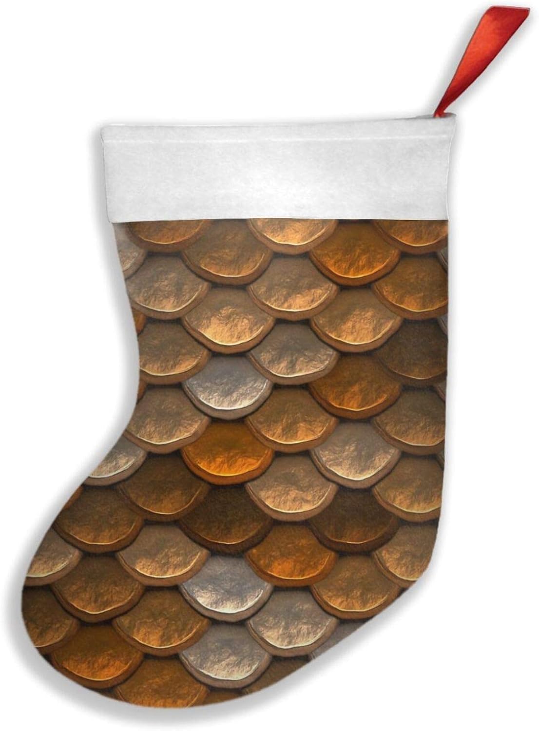 Art Fan-Design - Patrón de escala brillante en tonos marrón y cobre