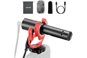 NEEWER KM17 USB C Microphone Noise Cancelling Plug & Play High Sensitivity Cardioid Vlog Interview Mic with Shock Mount Compa