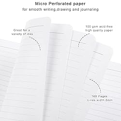HUAMXE Spiral Journal Notebook, Hardcover Lined