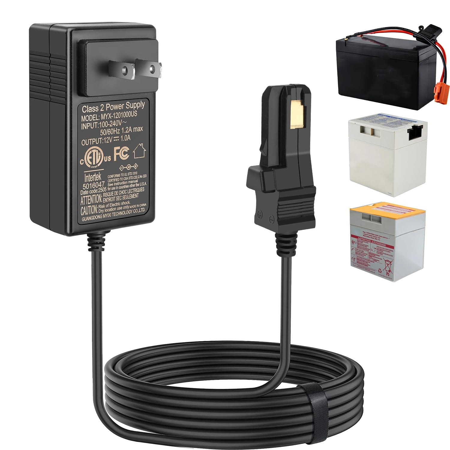 View 1 of ***MISSING PARTS***
EGK 12V Battery Charger with 6.6Ft Cable for All Power Wheels 12 Volt Ride-on Toys for Fisher-Price Gray and Orange Top