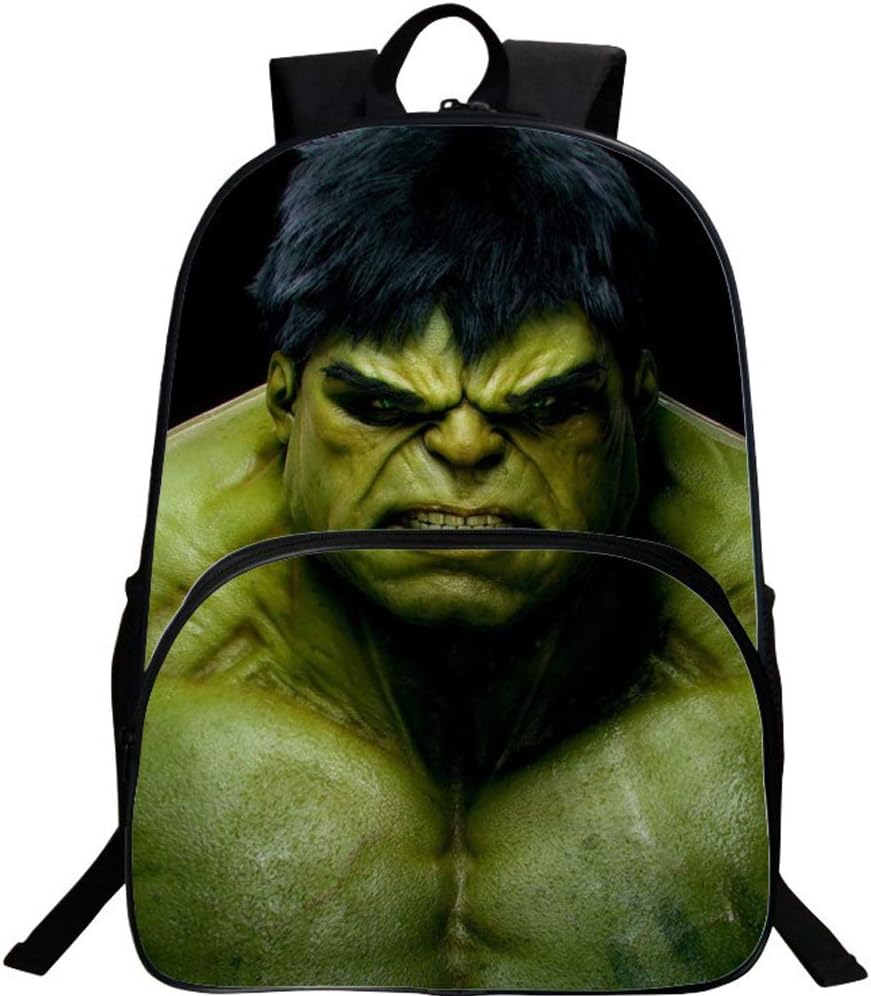 Hulk backpack,3D Super Hero School Backpack Boys Book Bag