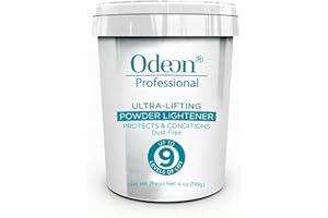 Odeon Professional Ultra-Lifting Powder Lightener 4oz – Hair Bleach Powder Lifts Up to 9 Levels | Perfect for Balayage, Highlights & Full Bleaching