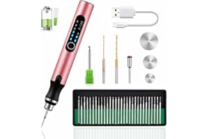 VQVYBXN USB Rechargable Engraving Pen with 35bits,Mini Electric Engraver Etching Machines Cordless Rotary Tools Engraved Jewelry Glass Stone Metal Plastic Wood Resin