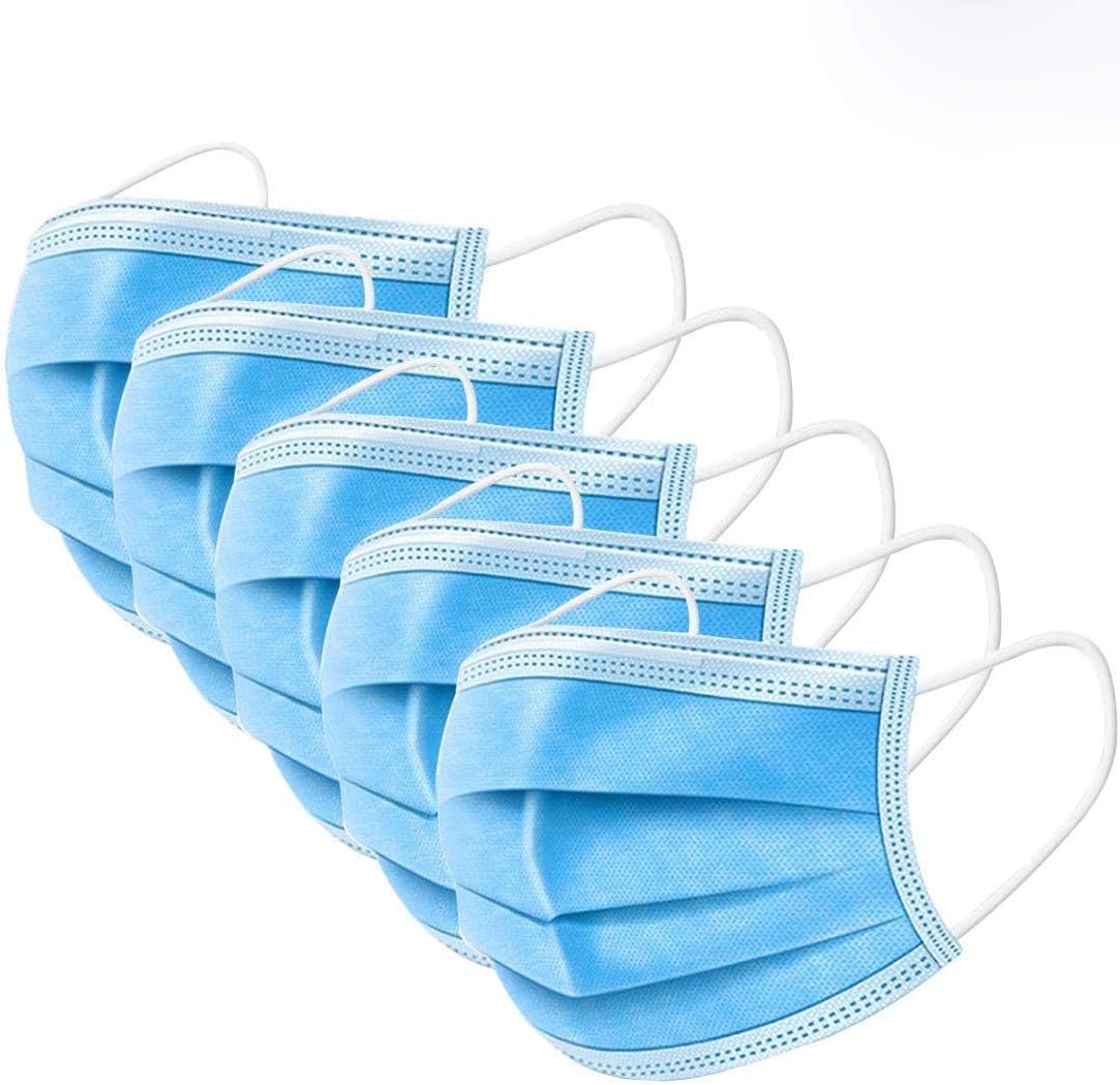 Mask-3ply Disposable Mouth Masks, Nose Mask Dust Mask Pollution Mask 30pcs (Color May Vary)