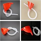 Milisten 2 Sets Auto Flex Funnel Extended Hose Oil Transfer Tool Cars view 5