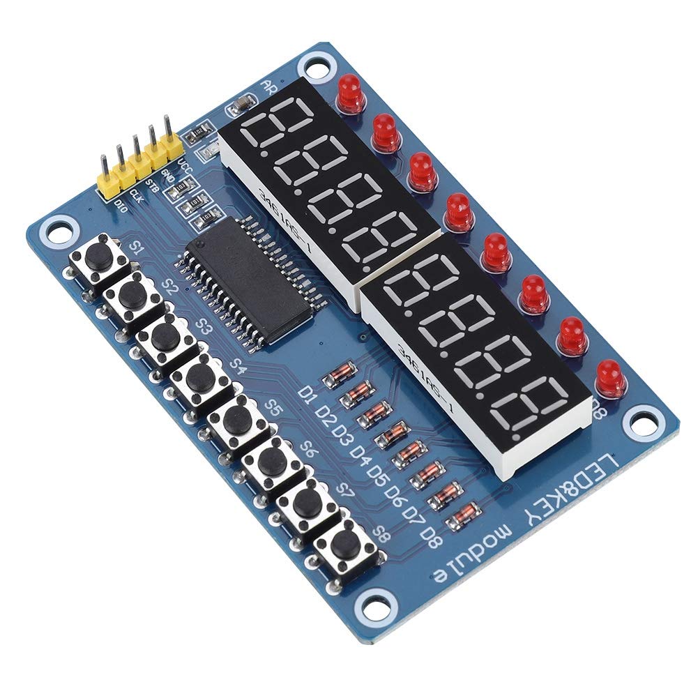 Tonysa 8-Bit Digital Tube LED Display Module, TM1638, Electronics Enthusiasts, Professionals, Display Module