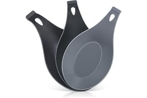 TROUSKAIG Spoon Rest for Stove Top, 3 Pack Small Silicone Spoon Holder for Kitchen Counter,Coffee Spoon Rest,Heat Resistant Cooking Spoon Holder Perfect Kitchen Gadgets for Kitchen Utensils Spatula,Tongs,Ladles