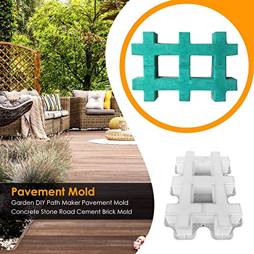Walk Maker Reusable Concrete Path Maker Molds Garden DIY Path Maker Pavement Mold Concrete Stone Road Cement Brick Mold - Thumbnail 3