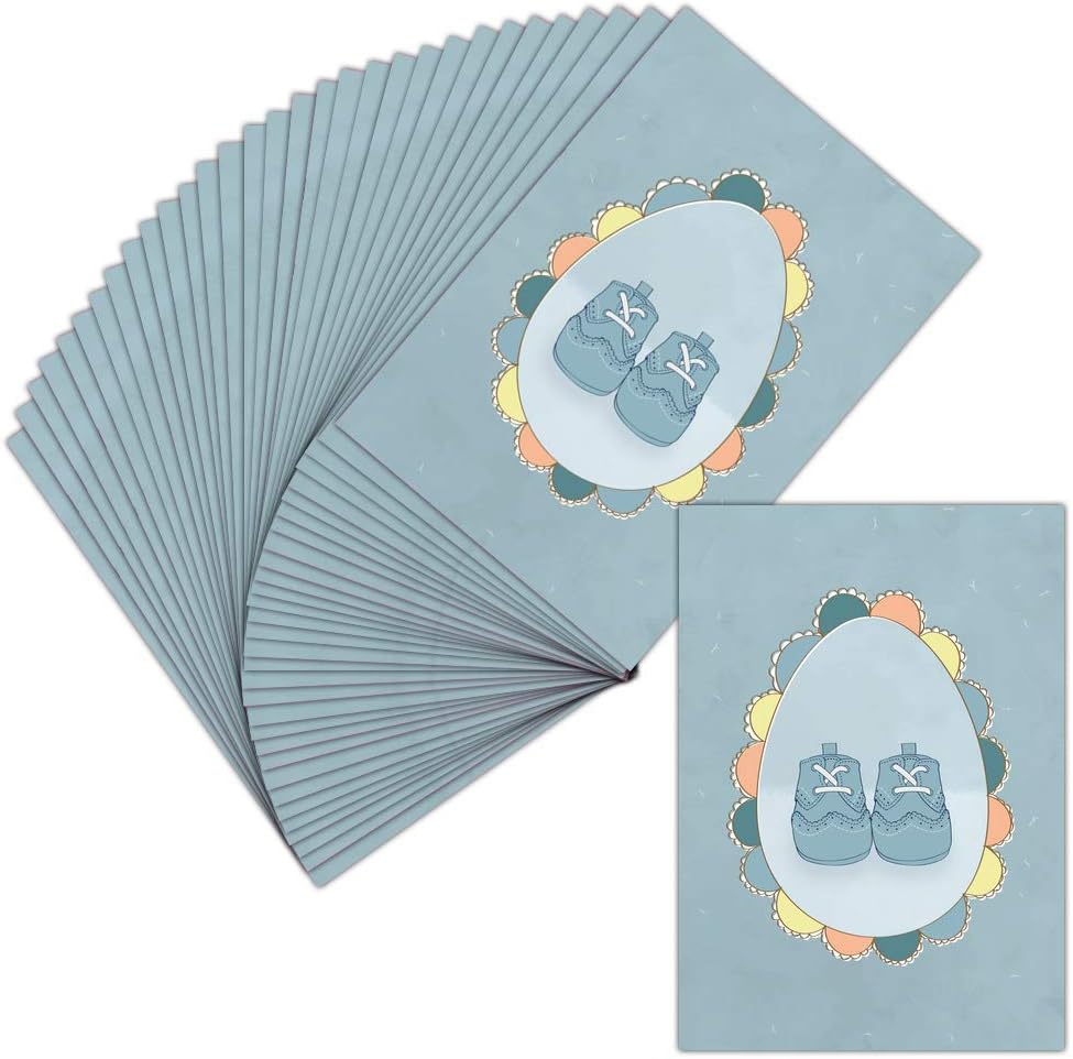 Carte Faire Part Naissance Garcon Carte Postale 32 Cartes Carte Petits Pieds De Bebe En Bleu Format Carte Postale Dispo En 3 Formats Amazon Co Uk Office Products