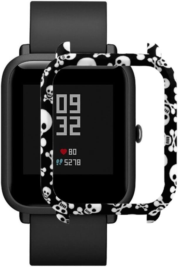 Cywulin Protection Rugged Case Cover for Huami Amazfit Bip Youth, Hard Plastic Armor Bumper Ultra-Thin Frame Protective Shell Accessory Scratch Shatter Resistant Shock Proof for Xiaomi Huami Youth (A)