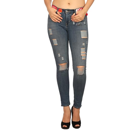 ankle slit jeans