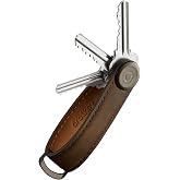 orbitkey Crazy Horse Leather Key Organizer | Quiet Profile | Holds up to 7 Keys