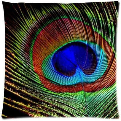 ArtoutletMF Charming Beautiful Peacock Pillow Case Personalized Cotton Decor Cushion Covers 18x18 Inch