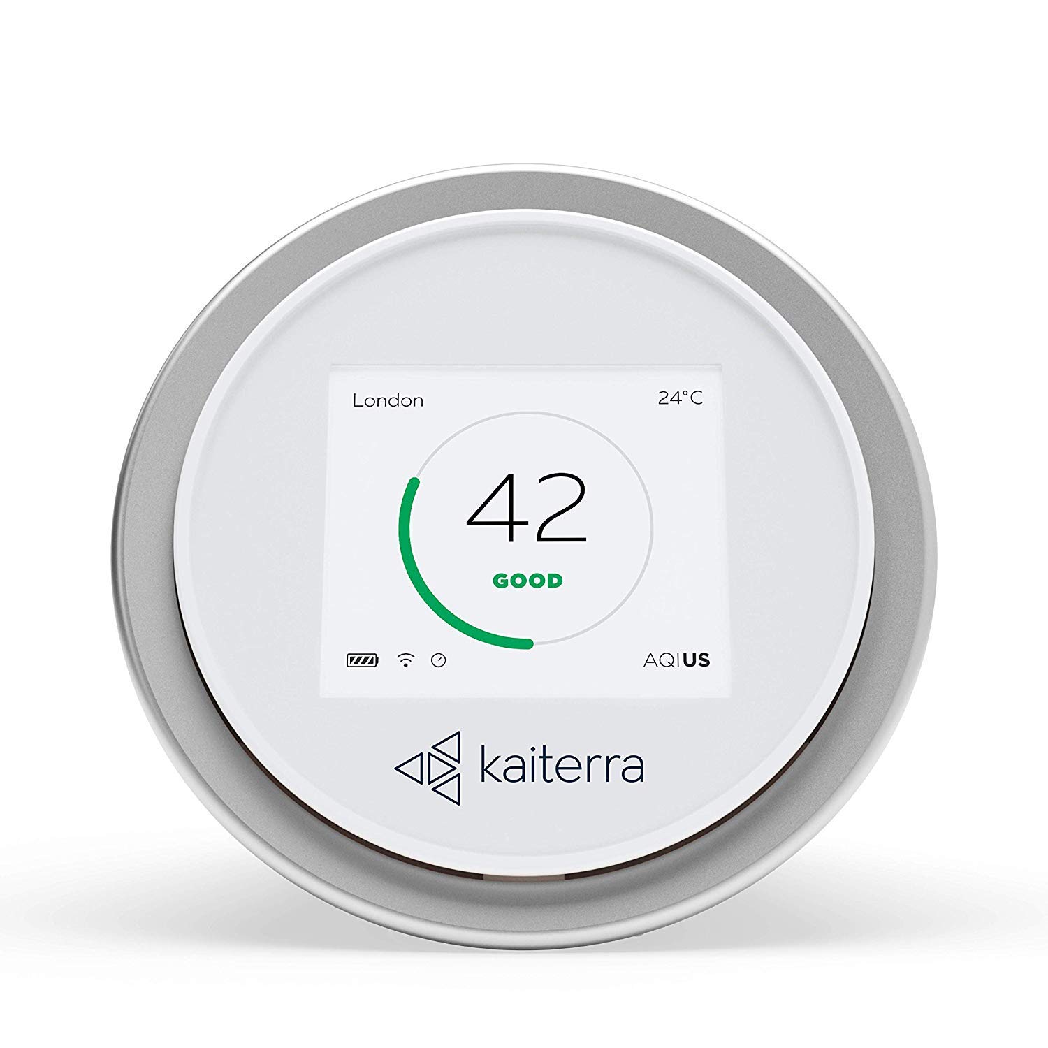 Kaiterra Laser Egg: Indoor Air Quality Monitor (Tracks PM2.5, Fine Dust, Temperature, and Humidity)
