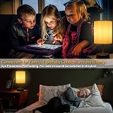 HSLighting Bedside Lamp Touch Control 3-Way Dimmable LED Black view 5
