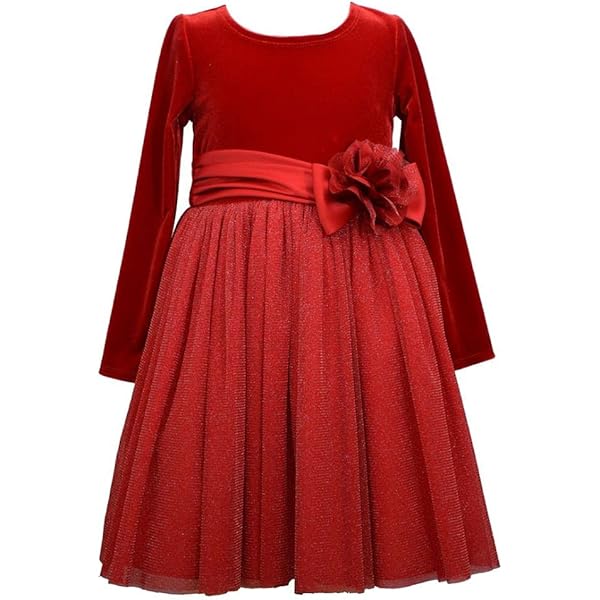 open lace back dress Amazon.com: Bonnie Jean Girl's Christmas Dress