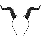 MOSTORY Devil Horns Headband for Adult - Demonic Horns Headband for Halloween Costume Party Cosplay Renaissance Renfaire