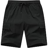 Baby Boys Lightweight Cargo Shorts Toddler Quick Dry Pull-On Hiking Shorts for Sports Outdoor with Pockets