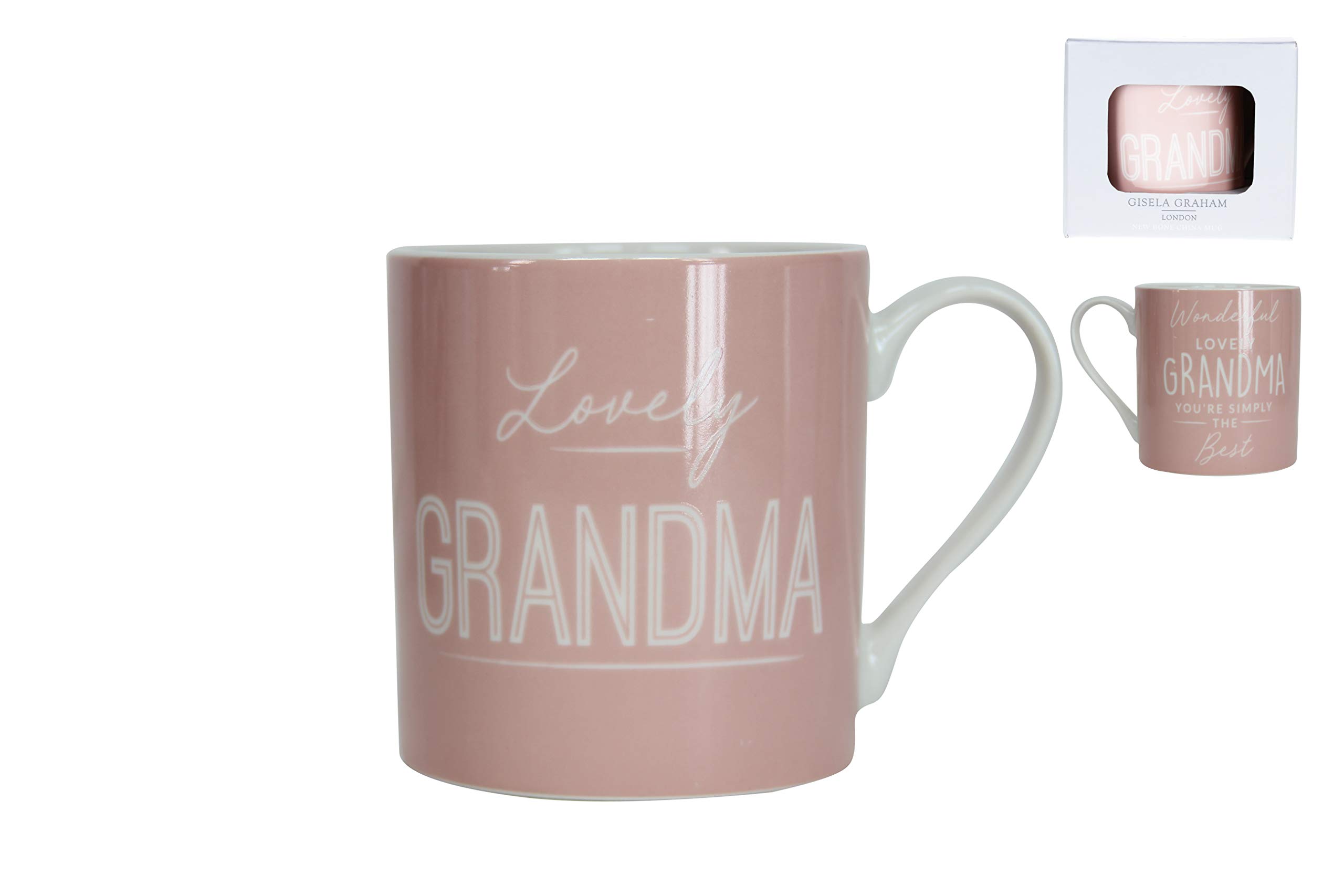 Gisela Graham 'Grandma' Mug, Pink